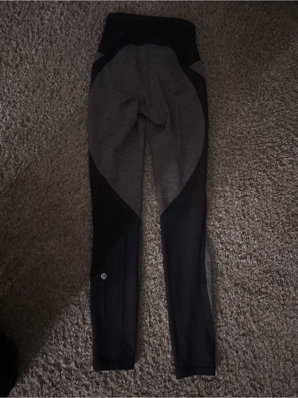 lululemon athletica Women’s Black & Gray Colorblock Leggings
